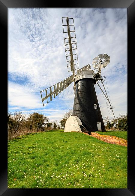 Polkey's Drainage Mill Framed Print by Andrew Ray