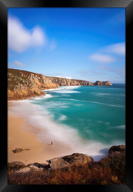 Coast Path View (Porthcurno) Framed Print by Andrew Ray