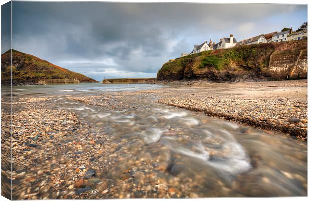 Stream at Port Isaac Canvas Print by Andrew Ray