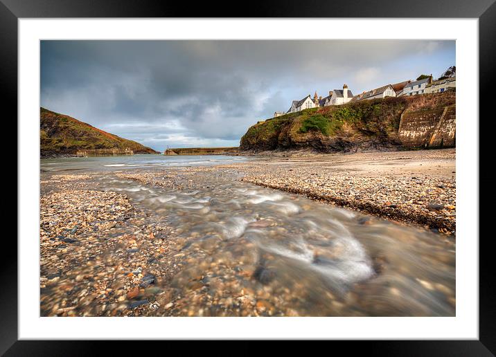 Stream at Port Isaac Framed Mounted Print by Andrew Ray