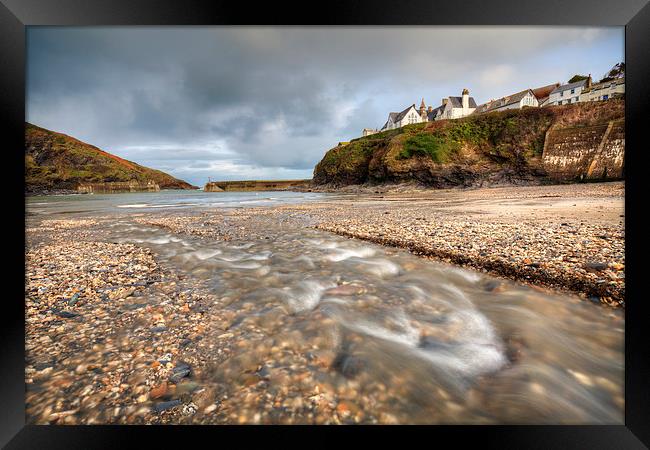 Stream at Port Isaac Framed Print by Andrew Ray