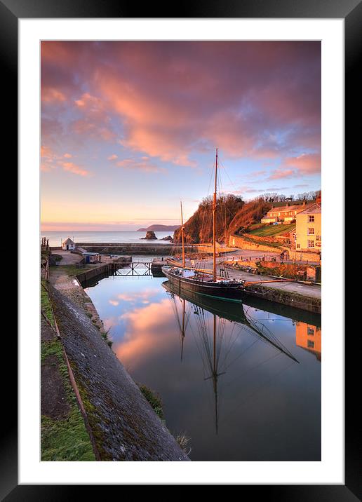 Sunrise Reflections (Charlestown) Framed Mounted Print by Andrew Ray