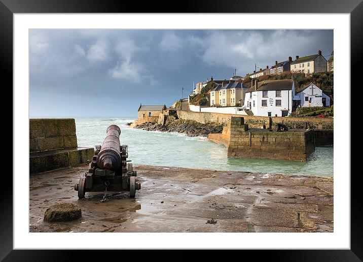 Approaching Storm (Porthleven) Framed Mounted Print by Andrew Ray