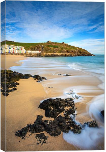 Porthgwidden Cove Canvas Print by Andrew Ray