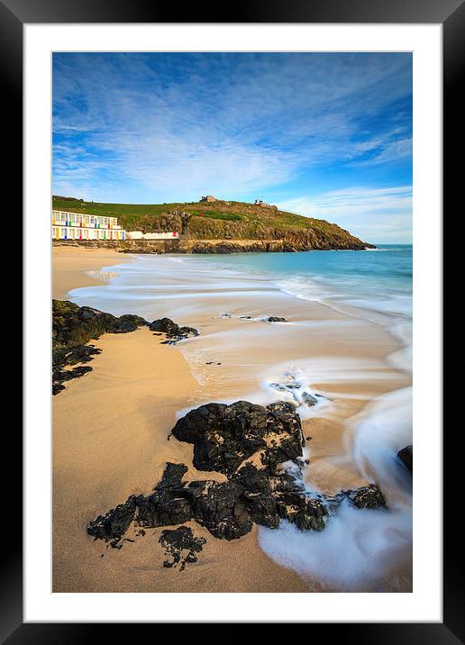 Porthgwidden Cove Framed Mounted Print by Andrew Ray
