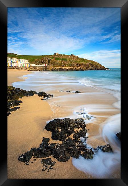 Porthgwidden Cove Framed Print by Andrew Ray