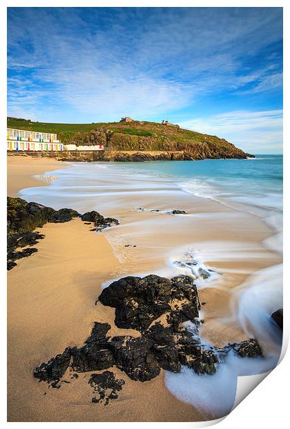 Porthgwidden Cove Print by Andrew Ray