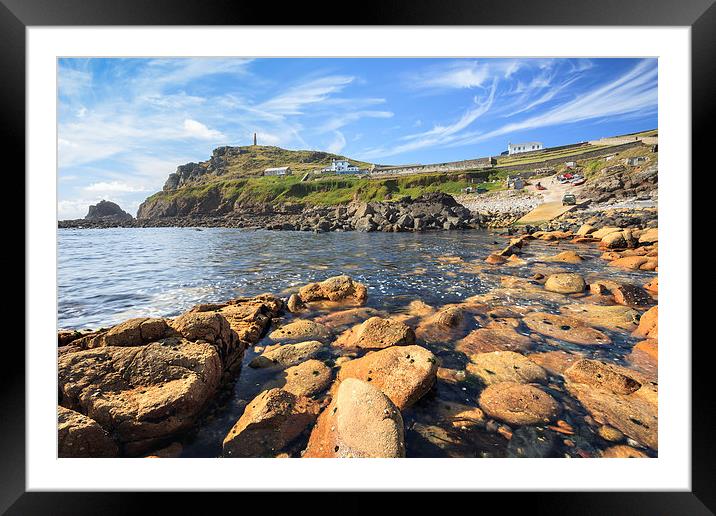 Cape Cornwall from Priest's Cove Framed Mounted Print by Andrew Ray