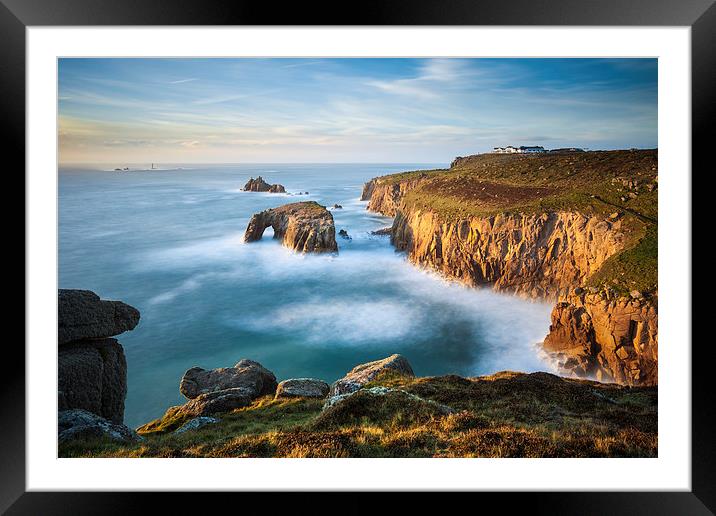 Lands End View Framed Mounted Print by Andrew Ray
