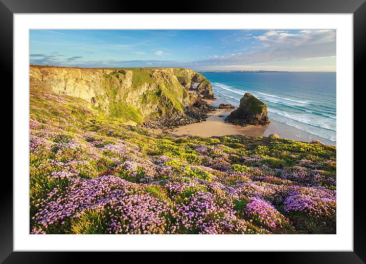 Spring at Bedruthan Steps Framed Mounted Print by Andrew Ray
