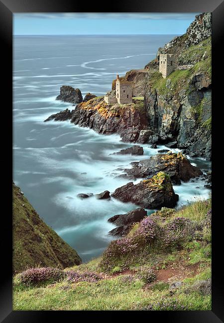 Mines at Botallack Framed Print by Andrew Ray