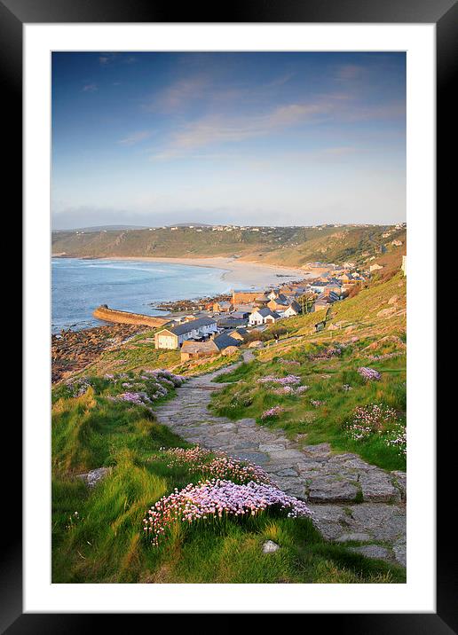 Coast Path to Sennen Framed Mounted Print by Andrew Ray