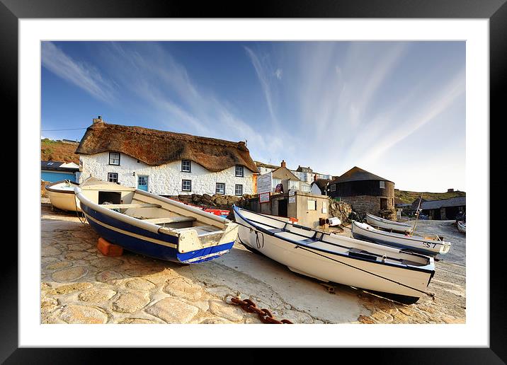 Boats on Slipway (Sennen Cove) Framed Mounted Print by Andrew Ray
