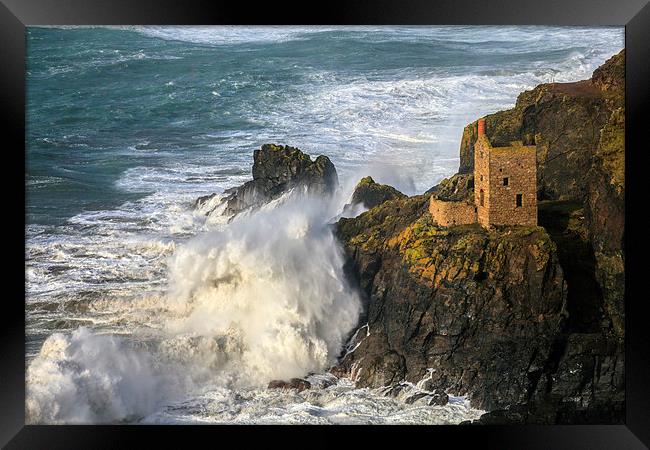 Lower Engine House at Botallack Framed Print by Andrew Ray