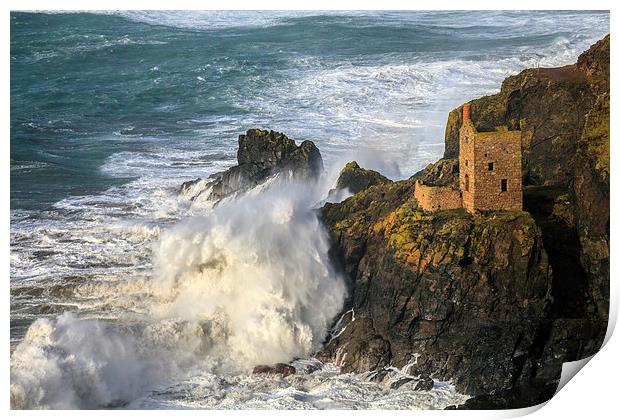 Lower Engine House at Botallack Print by Andrew Ray
