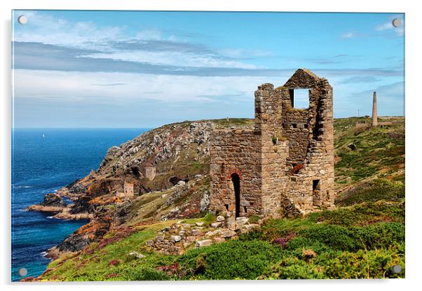  Wheal Edward and Botallack Acrylic by Brian Pierce