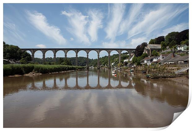 Calstock Viaduct, River Tamar Print by Brian Pierce