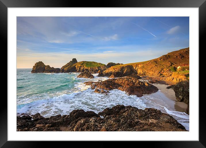 Morning at Kynance Cove Framed Mounted Print by Andrew Ray