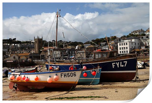  St Ives Harbour, Cornwall Print by Brian Pierce
