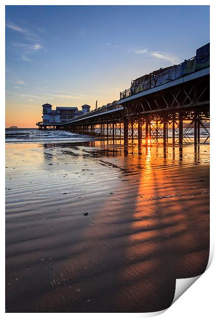 Shafts of Light (Weston Pier)  Print by Andrew Ray