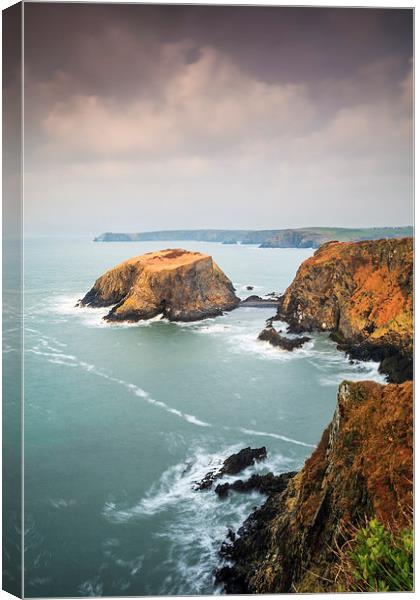 Storm Clouds over Ynys-fach Canvas Print by Andrew Ray