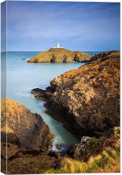 Strumble Head Lighthouse  Canvas Print by Andrew Ray