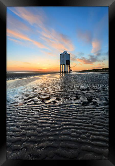 Sunset at Burnham-on-Sea  Framed Print by Andrew Ray