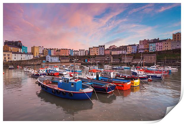 Tenby at Sunset   Print by Andrew Ray