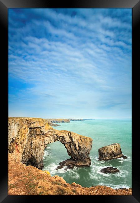 The Green Arch of Wales Framed Print by Andrew Ray