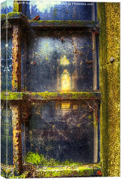  Church Window Canvas Print by Nigel Bangert