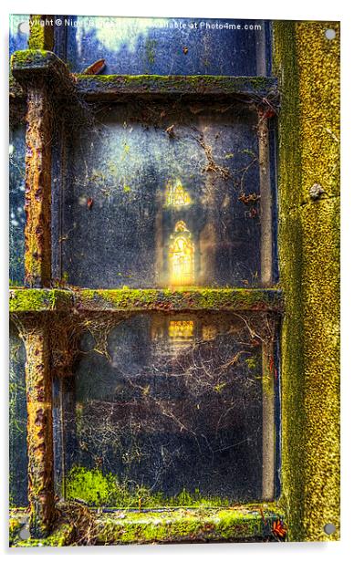  Church Window Acrylic by Nigel Bangert