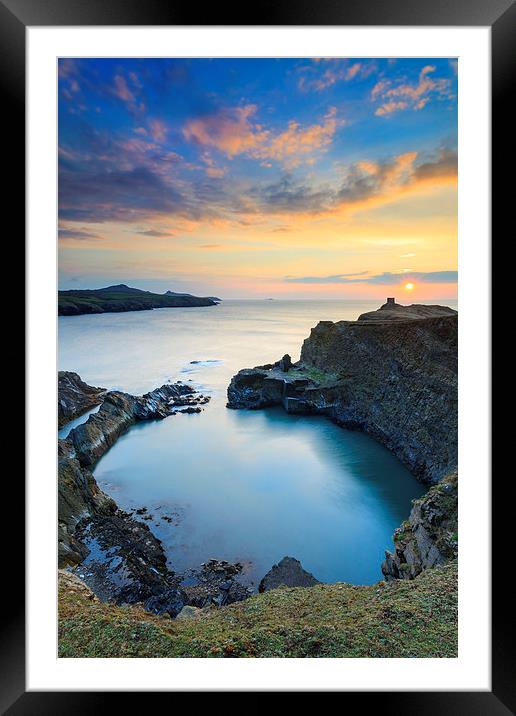 Sunset at the Blue Lagoon Framed Mounted Print by Andrew Ray