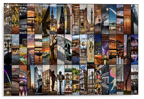  54 bits of Newcastle and Gateshead Acrylic by Ray Pritchard