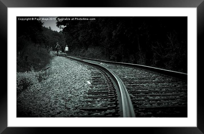  Walking the tracks  Framed Mounted Print by Paul Mays