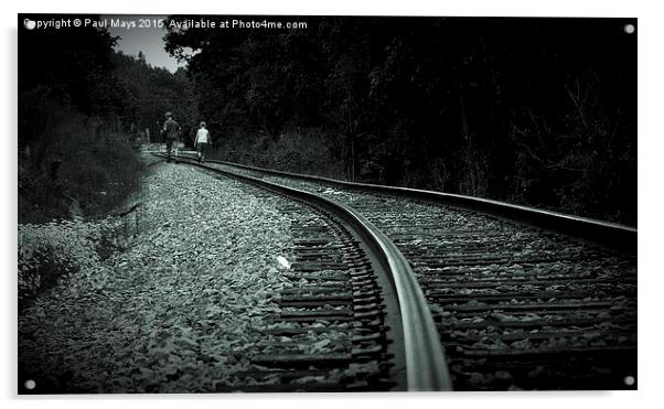  Walking the tracks  Acrylic by Paul Mays