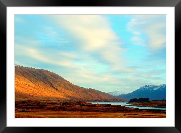  loch cluanie   Framed Mounted Print by dale rys (LP)