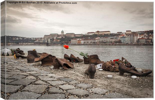  Shoes On The Danube Bank Canvas Print by Bill Buchan