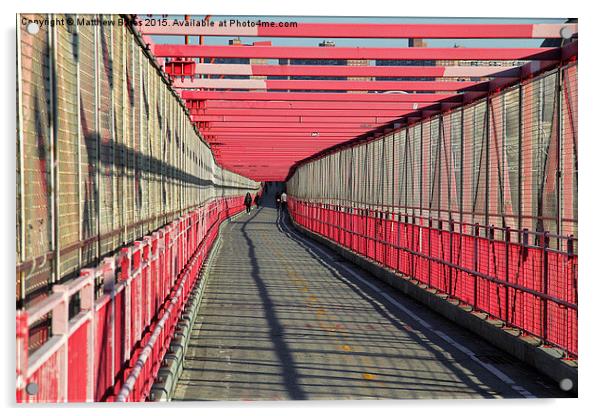 Williamsberg Bridge Acrylic by Matthew Bates