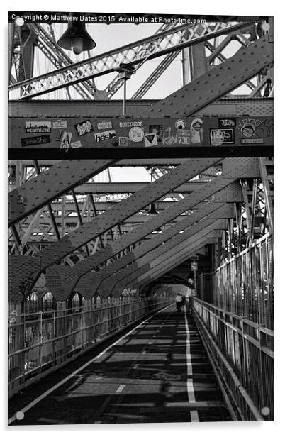 Williamsberg Bridge Acrylic by Matthew Bates