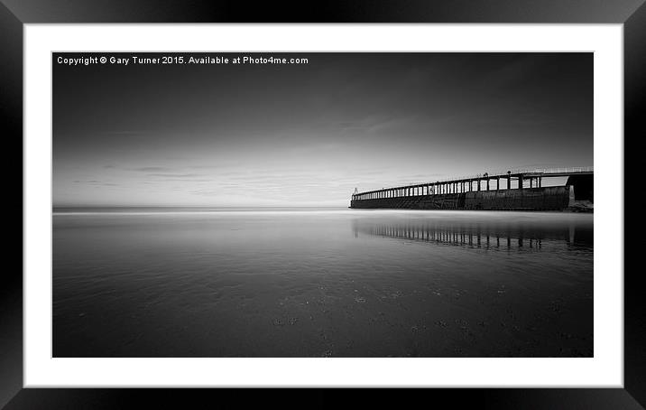 By Whitby Pier Framed Mounted Print by Gary Turner