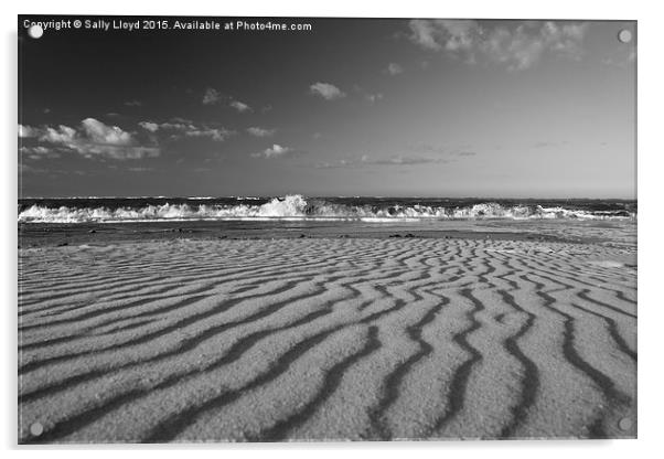  Sand ripples Acrylic by Sally Lloyd