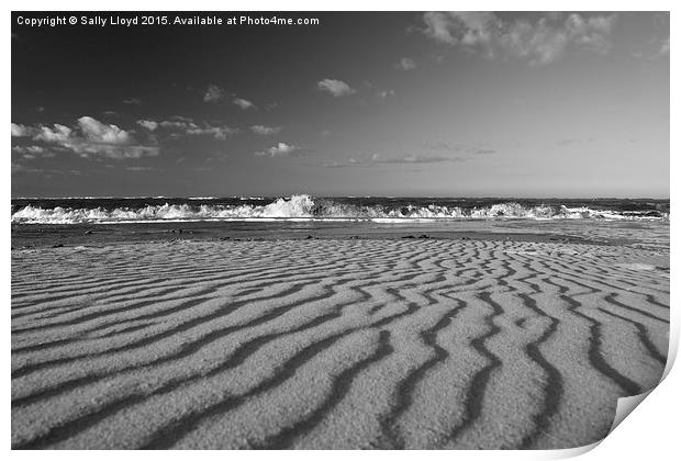  Sand ripples Print by Sally Lloyd