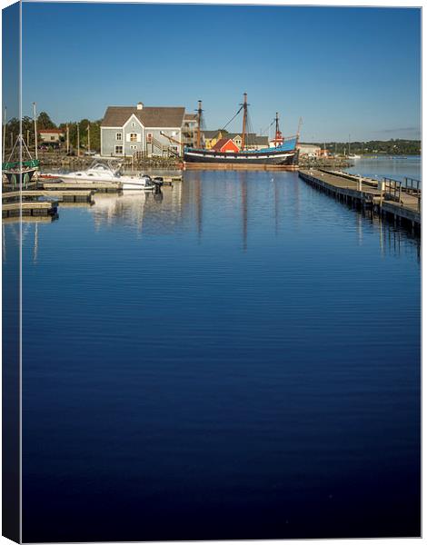 The Hector Ship, Pictou, Nova Scotia, Canada Canvas Print by Mark Llewellyn