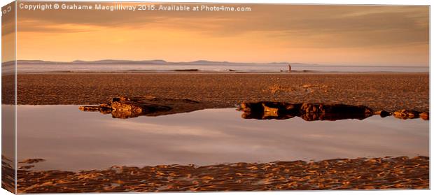  Look out from Nairn Beach Canvas Print by Grahame Macgillivray