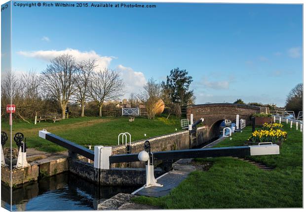  North Newton Canal, Somerset Canvas Print by Rich Wiltshire
