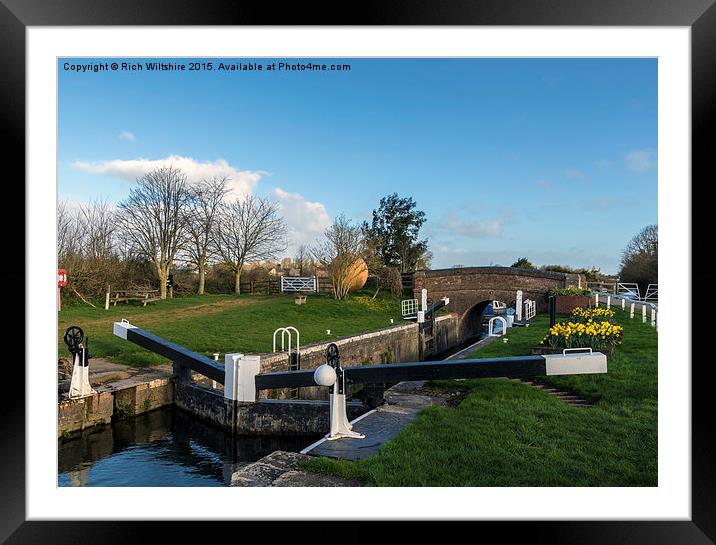  North Newton Canal, Somerset Framed Mounted Print by Rich Wiltshire