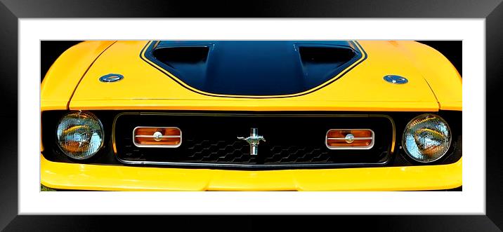  Mach 1 Mustang Framed Mounted Print by Neil Ravenscroft