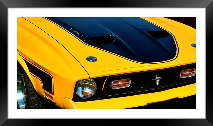   Mach 1 Mustang (2) Framed Mounted Print by Neil Ravenscroft