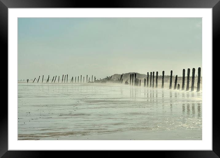  Spurn Point Groynes Framed Mounted Print by Sarah Couzens