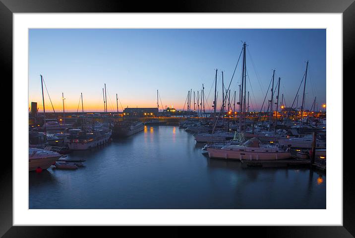  Ramsgate Marina Dawn Framed Mounted Print by Clive Eariss